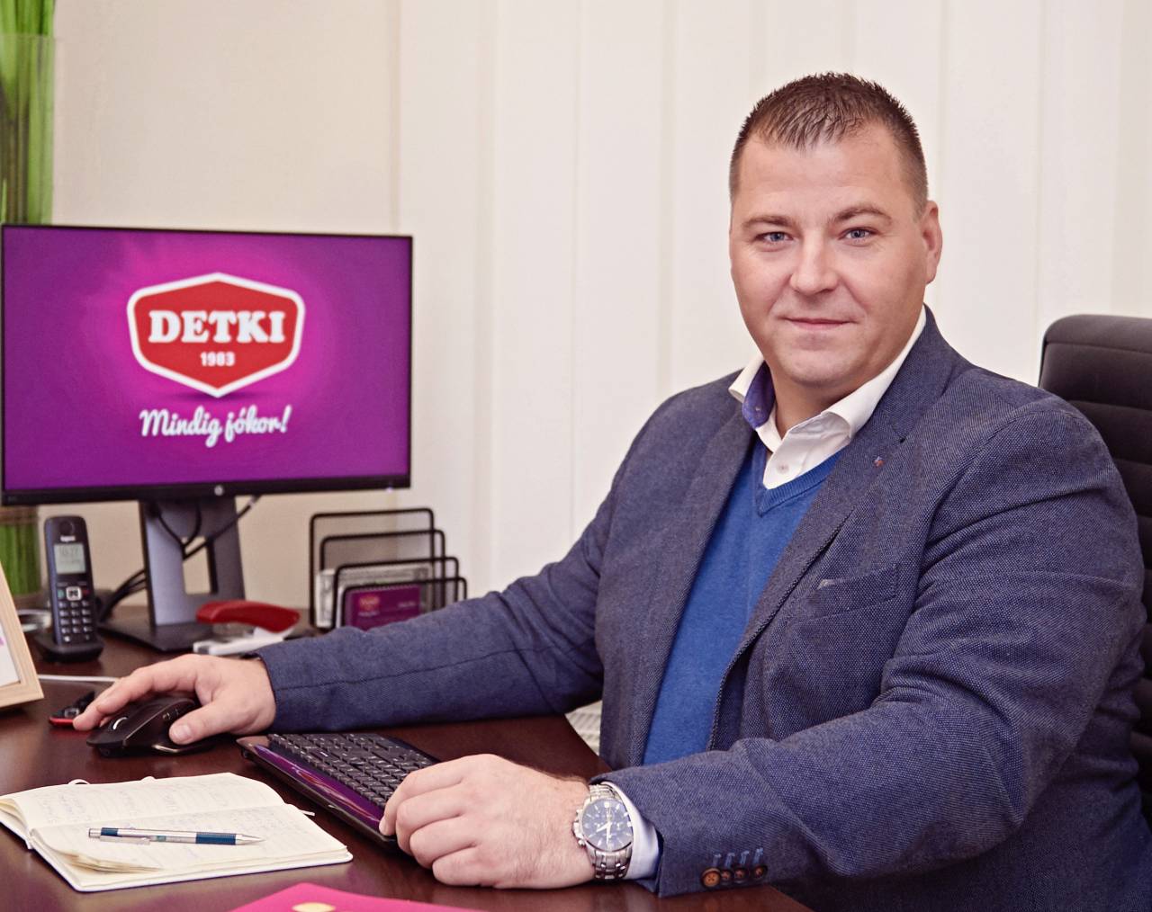 Koósa Péter, a Detki Keksz Kft. ügyvezetője